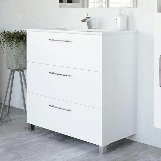 Lorcan 813mm Free-standing Single Vanity Unit