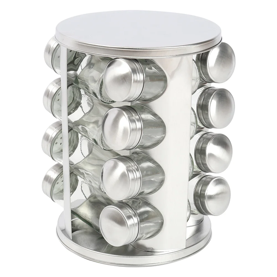 16 Jar Free Standing Spice Rack