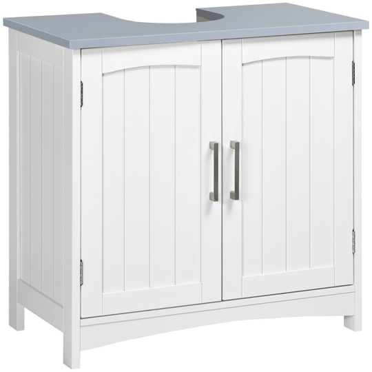 kleankin Pedestal Under Sink Cabinet, Bathroom Storage Vanity