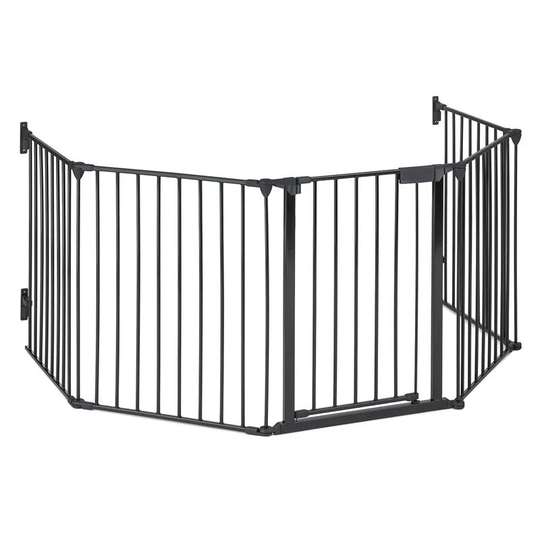 Safety-First 5 Panel Metal Fireplace Screen