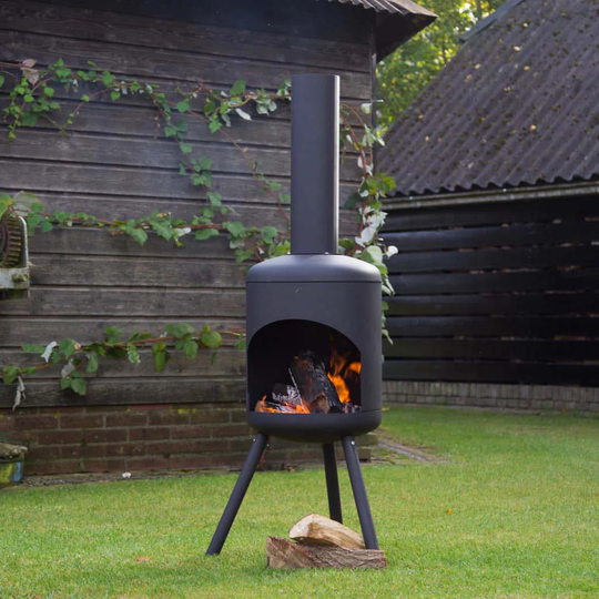 Emircan Steel Wood Burning Outdoor Fireplace