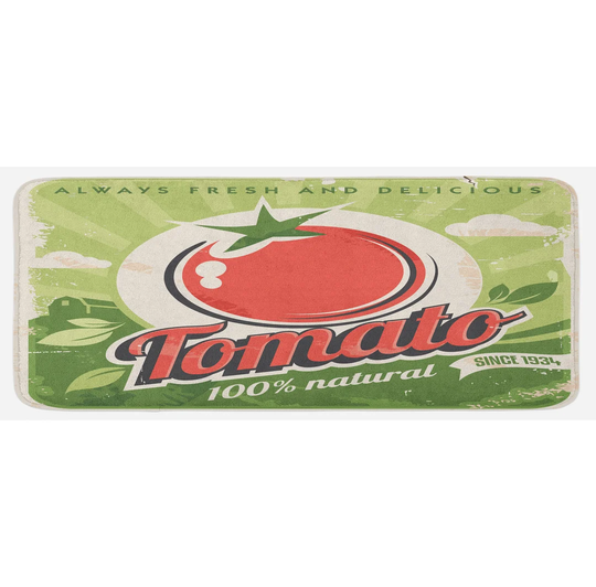 Vintage Kitchen Mat Vintage Tomato Poster