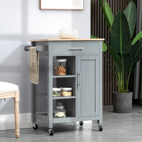 Ignacita 69Cm Wide Rolling Kitchen Trolley