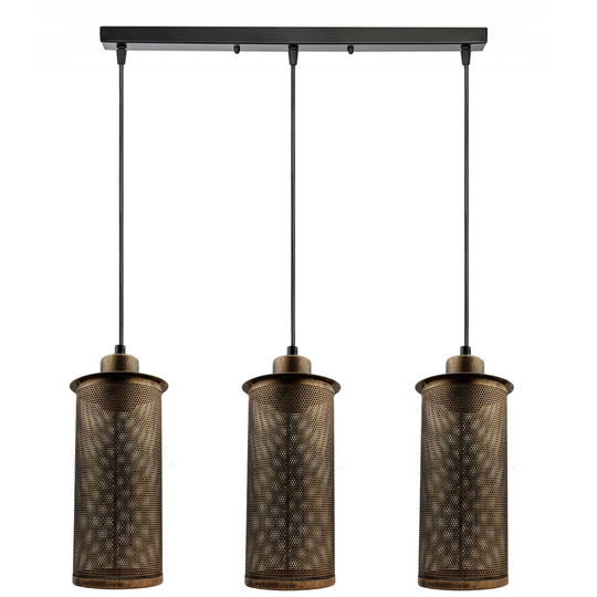 Bivins 3-Light Kitchen Island Cylinder Pendant