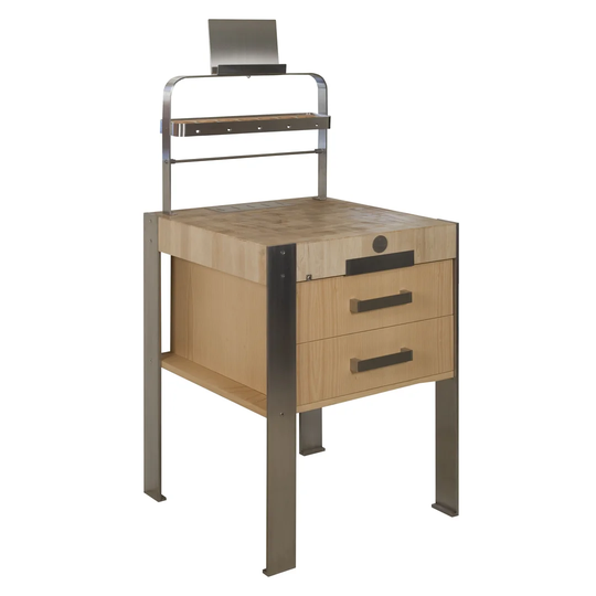 Beckman Kitchen Island with Wood Top