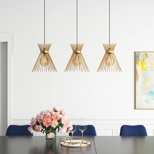 Johnathan 3 - Light Kitchen Island Cone Pendant