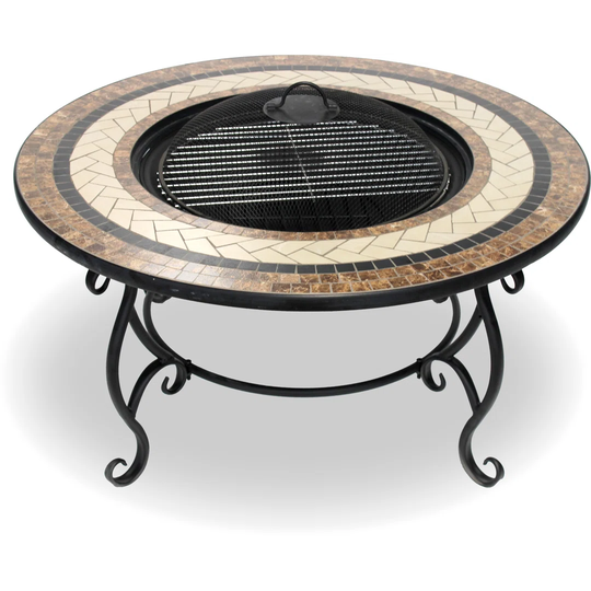 0828BAC822954FC681EEC90F80CF7CBD High-End Luxurious Multi-Functional Garden & Patio Heater Fire Pit Brazier / Coffee Table / Barbecue And Ice Bucket W