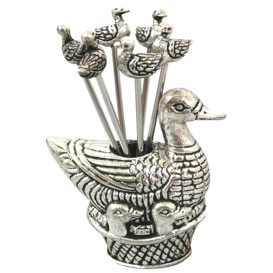 7 Piece Duck Olive Picks Utensil Set