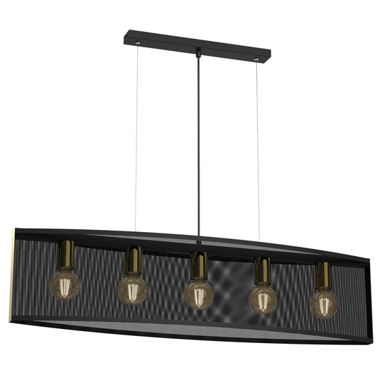 Aegeus 5-Light Kitchen Island Rectangle Pendant