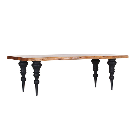100 Cm Acacia Solid Wood Dining Table