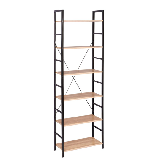 Bookcase Shelf Unit Storage 6 Tiers Garage Shed Kitchen Storage Rack