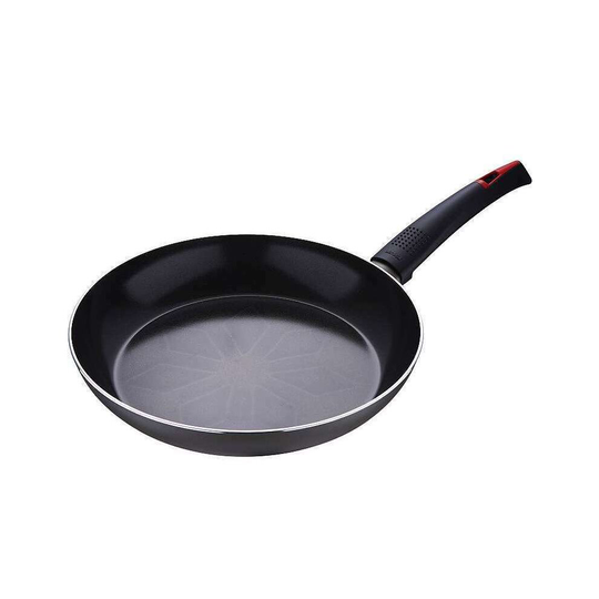 (28 cm) Bergner Black Ceramic Coated Non Stick Frying Pan Exterior Grey (Charcoal)