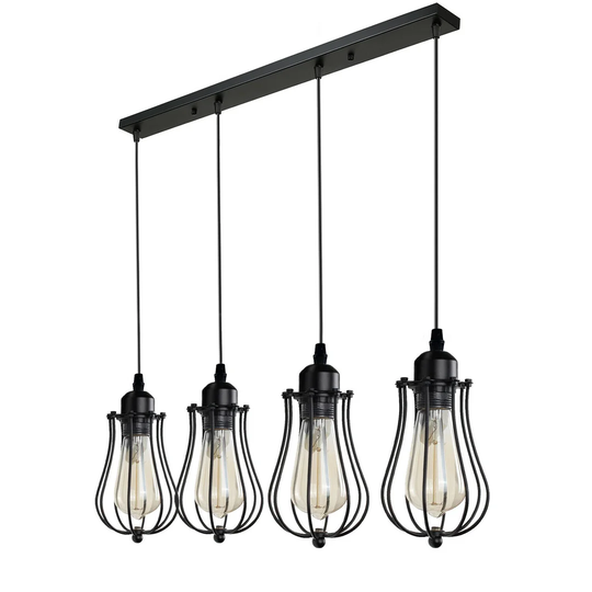 Bushman 4-Light Kitchen Island Linear Pendant