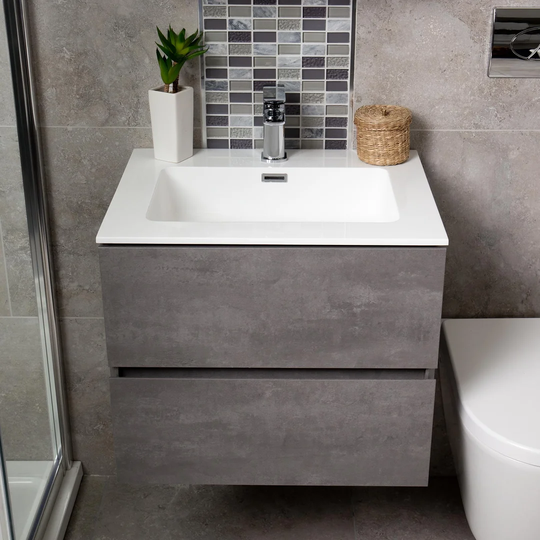 Mcclaine 600mm Wall Hung Single Vanity Unit