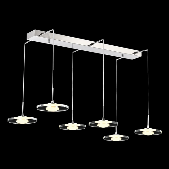 6 - Light Kitchen Island Geometric LED Pendant