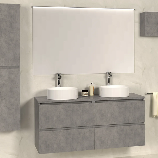 Bathroom 1200mm Wall Hung Double Vanity Unit