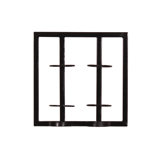 Standridge 2 Bottle Wall Mounted Wine Bottle Rack in Black