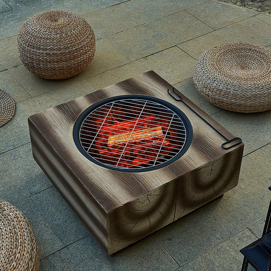 Absalon 60Cm H x 60Cm W Cast Iron Outdoor Fire Pit