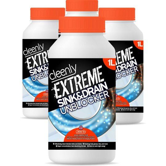 (4L) Cleenly Extreme Sink & Drain Cleaner & Unblocker