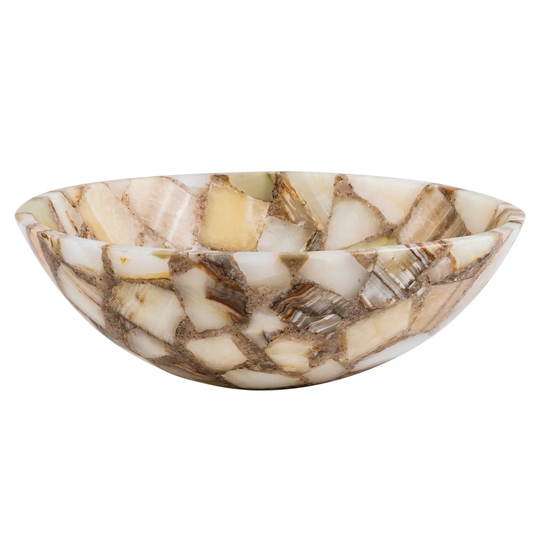 Brisa Stone Circular 380mm Countertop Basin