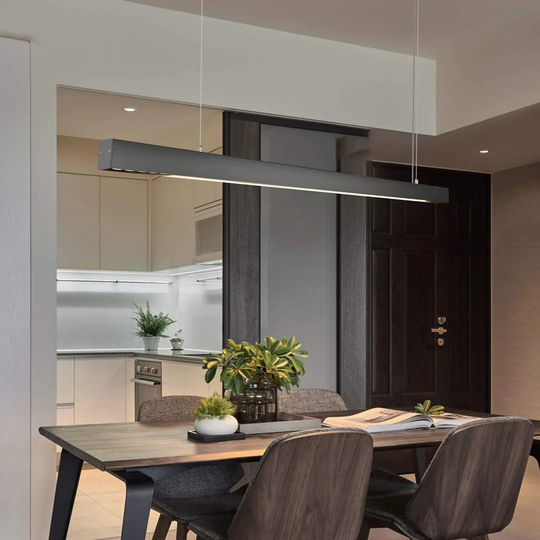 1-Light Kitchen Island Rectangle LED Pendant