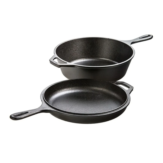 Belfry Kitchen Bertita 2 Pieces Cast Iron Non Stick Cookware Set