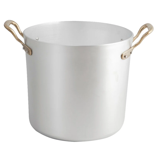 STOCK POT 2 BRASS HANDLES CM 18