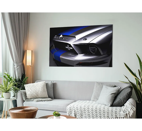 Shelby Mustang Grill - Unframed Photograph on Metal