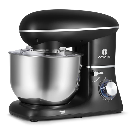 1400 W 6.2L Stand Mixer Black