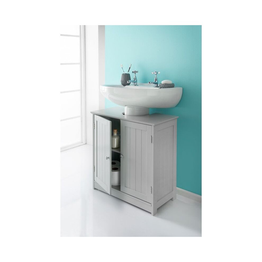 Grey Under sink Bathroom Cabinet Storage Unit Grey G-0310