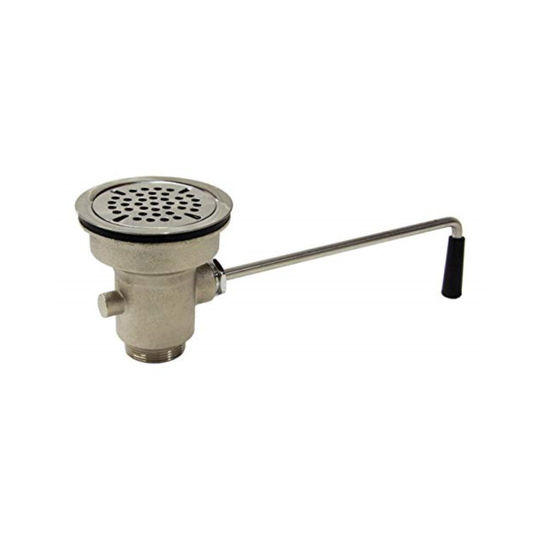 Twist Handle Waste Valve 3-1/2" Sink Opening, 2" Drain Outlet.AA-303