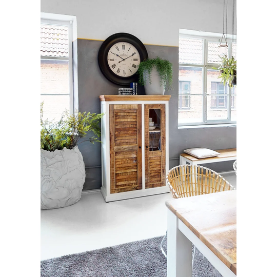 Straka 100cm Wide Mango Solid Wood Highboard