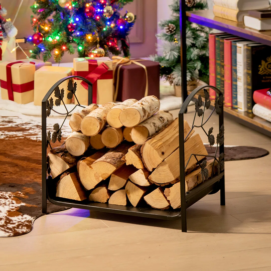 Bertrame 50Cm W x 34Cm Steel Log Rack