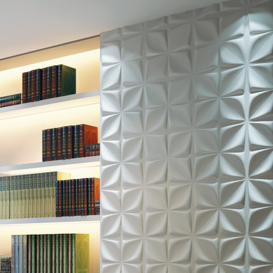 Eagan 50.04cm x 50.04cm Wood Tile in White