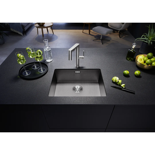 Zerox Dark Steel Single Bowl Undermount Kitchen Sink