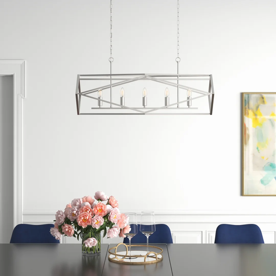 Joe 5-Light Kitchen Island Linear Pendant