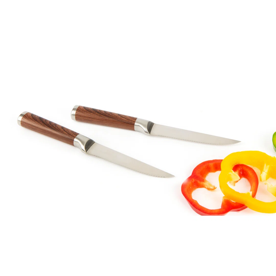 Wood Steak Knife Set