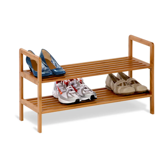 2 Tier Bamboo Shoe Shelf