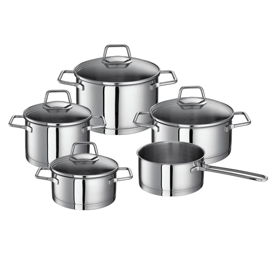 Schulte Ufer Wega 5 Pieces Stainless Steel Cookware Set