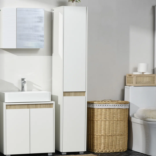 Kowen 30Cm W x 165Cm H x 33Cm D Free-Standing Tall Bathroom Cabinet