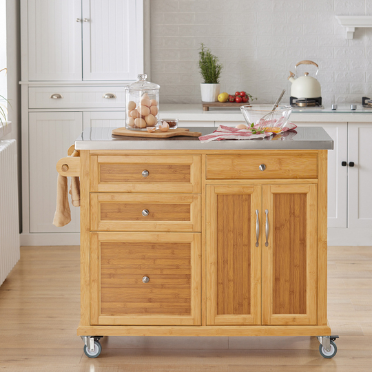 SoBuy® FKW70-N, Kitchen Storage Trolley Kitchen Island Kitchen Cabinet
