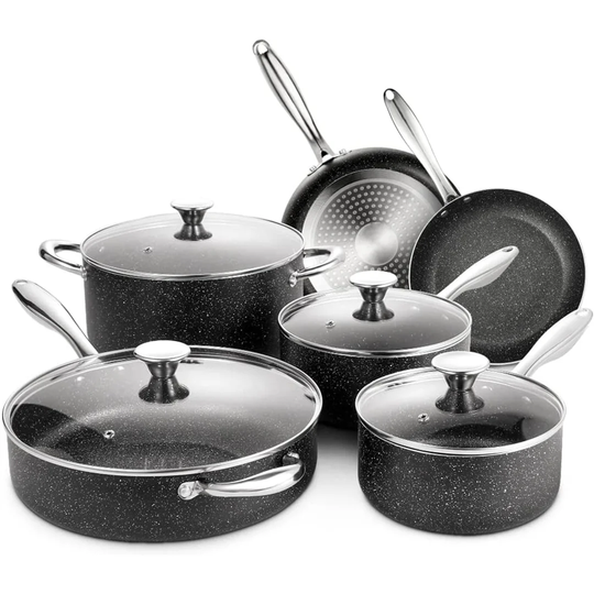 Belfry Kitchen Vicksburg 6 Pieces Aluminum Non Stick Cookware Set