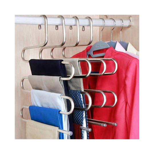S Clothes Pants Hanger Space Saver Multi Layer