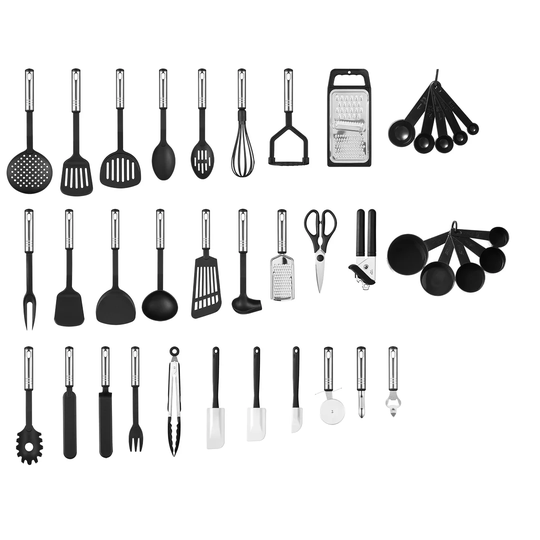 38Pc Stainless Steel Kitchen Utensil Set