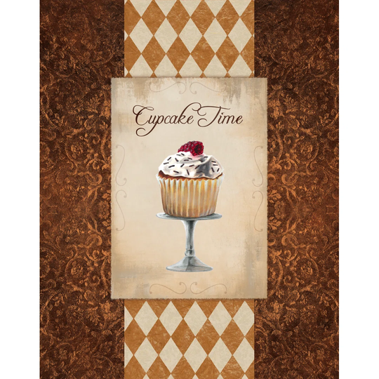 Cupcake Time - Wrapped Canvas Painting Print