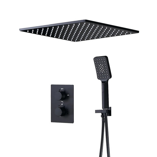 Hefner Thermostatic Shower with Handheld Shower Head