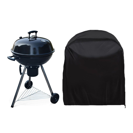 JTDEAL Grill Cover Waterproof BBQ Cover Anti-Dust Round Protective Cover for Weber Brinkmann Char Broil Black Cover Grill with Storage Bag
