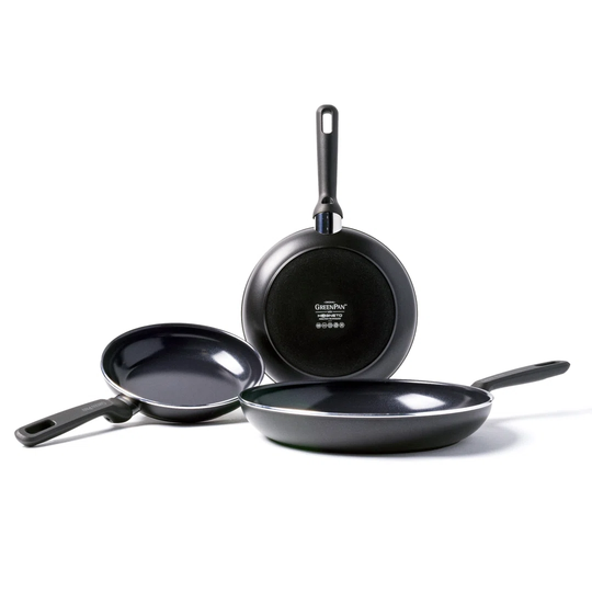 GreenPan Memphis Aluminium Non-Stick 20cm, 24cm & 28cm Frying Pan Set