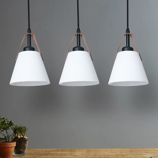 Kiro 3-Light Kitchen Island Cone Pendant