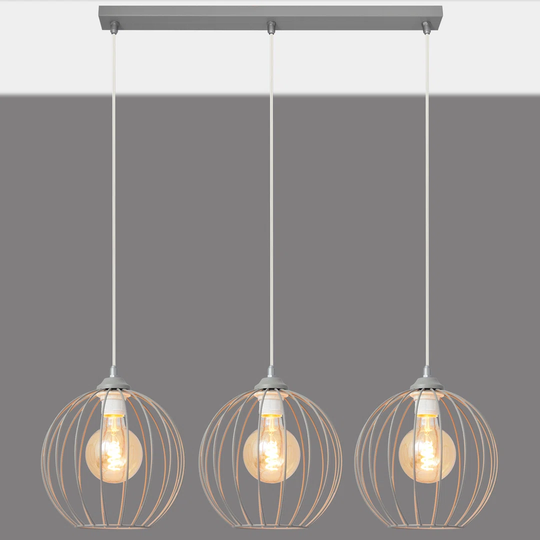 Leyla 3-Light Kitchen Island Globe Pendant
